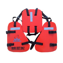 China Platform Offshore Workers PVC Foam Three Pieces Life Jacket